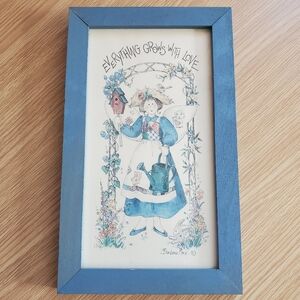 Vintage Everything grows by Barbara Mock‎ reproduced print 1995